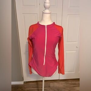SHEIN - NEW!! SPORTY LONG SLEEVE SWIMSUIT - Size 1X